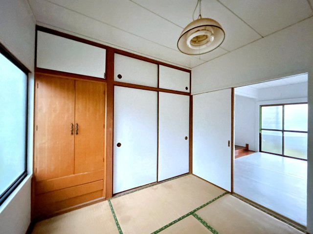 仲介手数料不要　カチタス菊池市泗水町永　549万円平屋3DK【泗水小・泗水中】の和室|和室4.5帖：収納付き