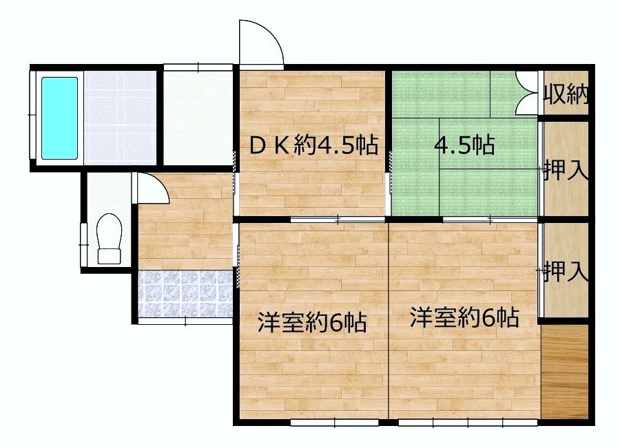 仲介手数料不要　カチタス菊池市泗水町永　549万円平屋3DK【泗水小・泗水中】