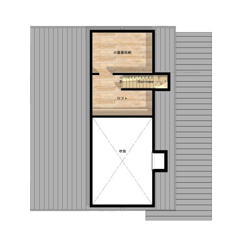 仲介手数料不要　アラセンハウス合志市栄　平屋3SLDK＋ロフト【合志小・合志中】の間取り|ロフト