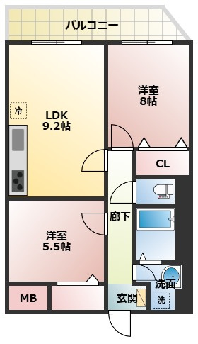 リアライズ今里南の間取り