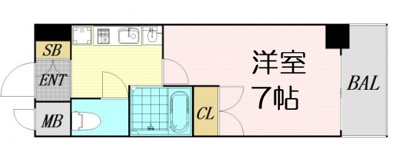 【間取り】 | ラナップスクエア天満プライム