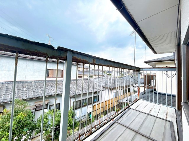 仲介手数料不要　カチタス菊池市泗水町永　749万円角地4DK【泗水東小・泗水中】のバルコニー|ベランダ