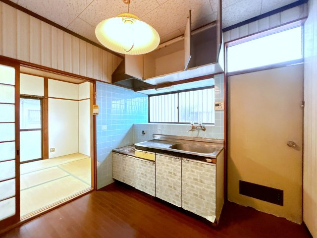 仲介手数料不要　カチタス菊池市泗水町永　749万円角地4DK【泗水東小・泗水中】のキッチン|DK約4.5帖