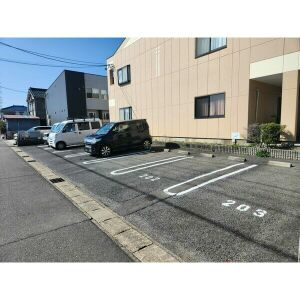 フルールハイムの駐車場