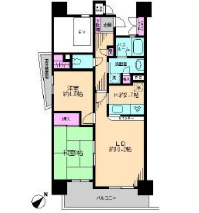 ライオンズガーデン町屋の間取り