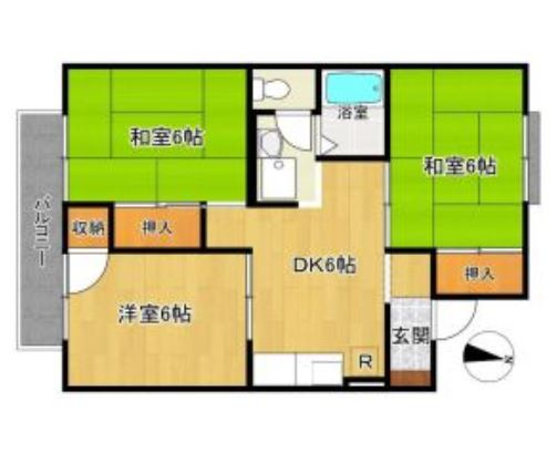 セジュール池上の間取り