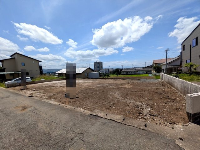 仲介手数料不要　アラセンハウス売地東区花立5丁目　約74.6坪【桜木東小・桜木中】の前面道路含む現地写真|現地：更地・即時引渡し