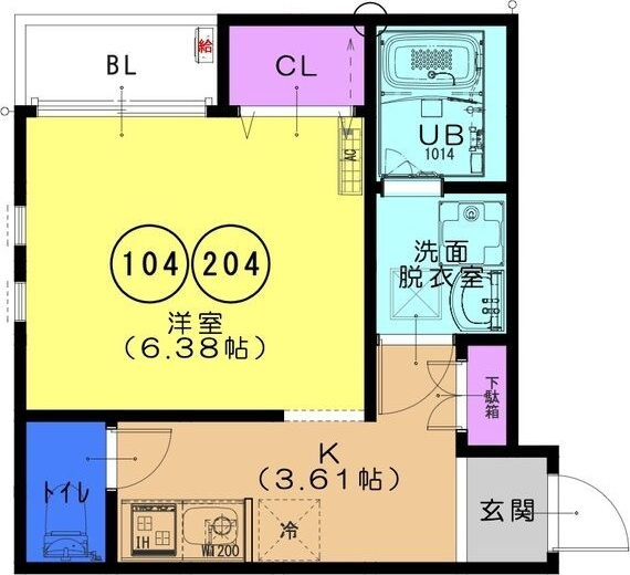 F+style大蓮南1号館の間取り