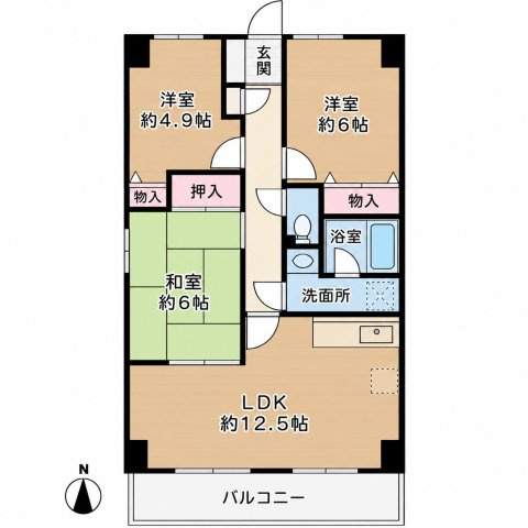 グレーシア大西の間取り