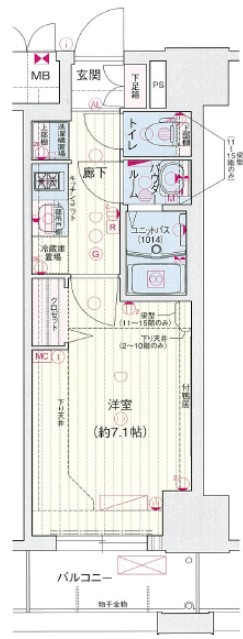 プレサンス久屋大通公園セラフィの間取り