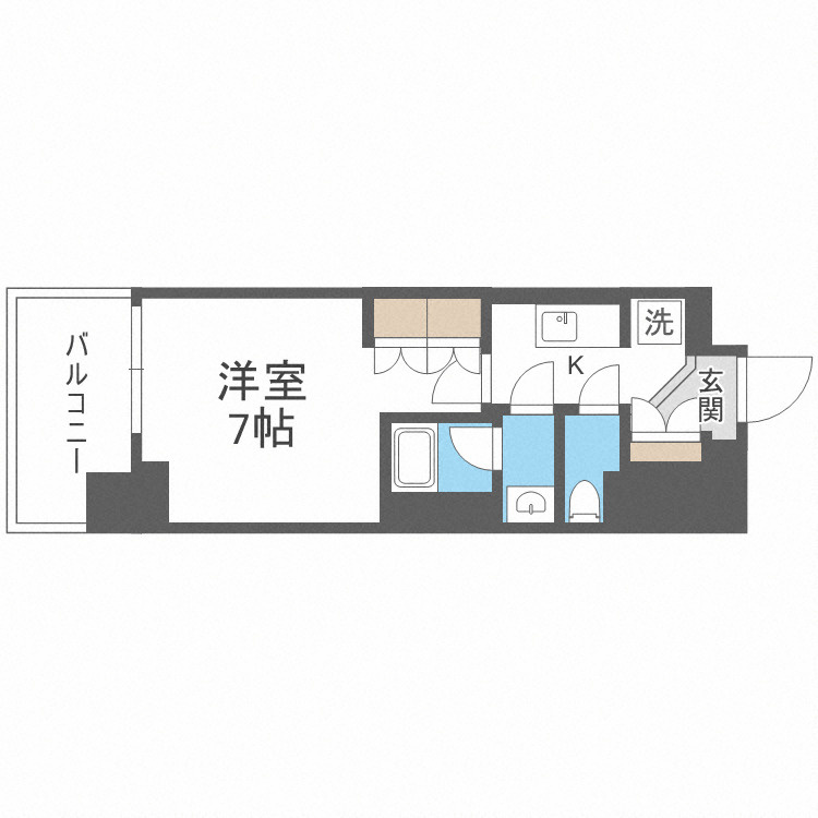 ルネフラッツ谷町四丁目の間取り