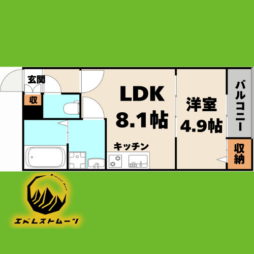 Ｔ．Ａ明前町Ａ棟の間取り