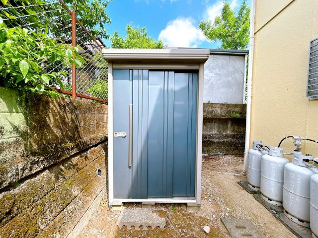 仲介手数料不要　カチタス北区植木町大和　積水ハウス施工4LDK土地86坪【菱形小・鹿南中】の庭|簡易物置