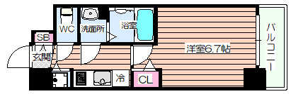 【間取り】 | プレサンス塚本グランゲート