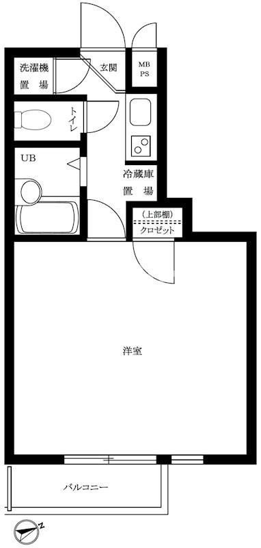 ルーブル中馬込壱番館 の間取り