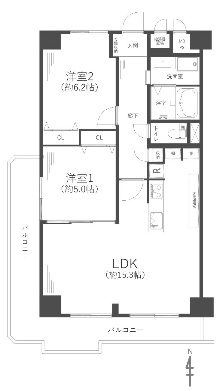 梅津グランドハイツの間取り