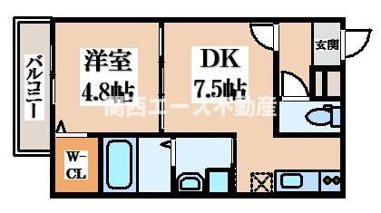 【間取り】 | フジパレス弥刀駅北Ⅲ番館