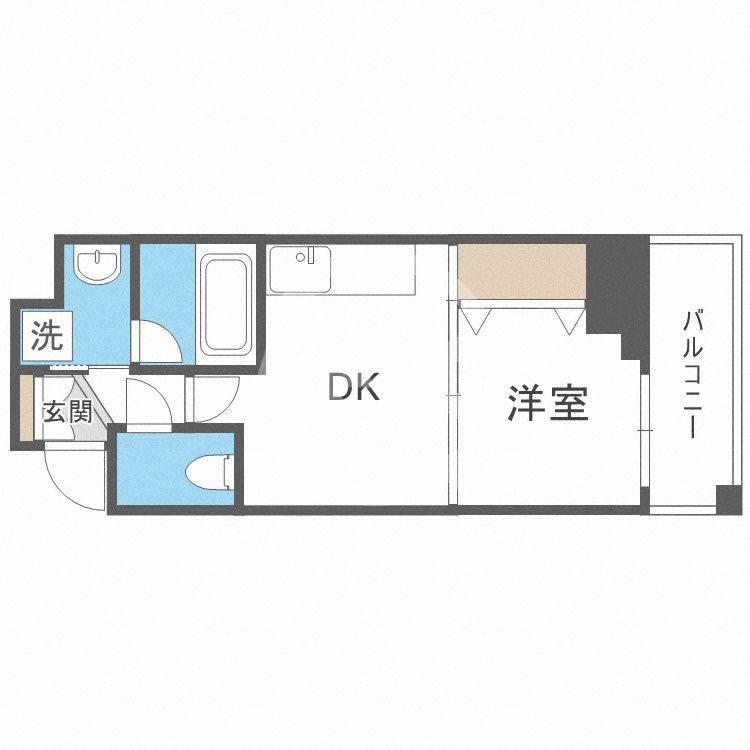 BRAVI南堀江　日吉小学校区の間取り|BRAVI南堀江（ブラービ南堀江）　間取り