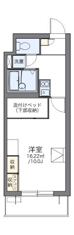 レオパレスパルコートＦの間取り|代表的な間取のため実際の間取とは異なる場合があります