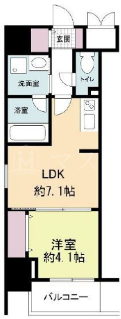 ドゥーエ立売堀の間取り