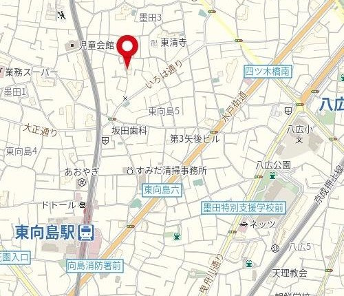グランディール墨田の地図