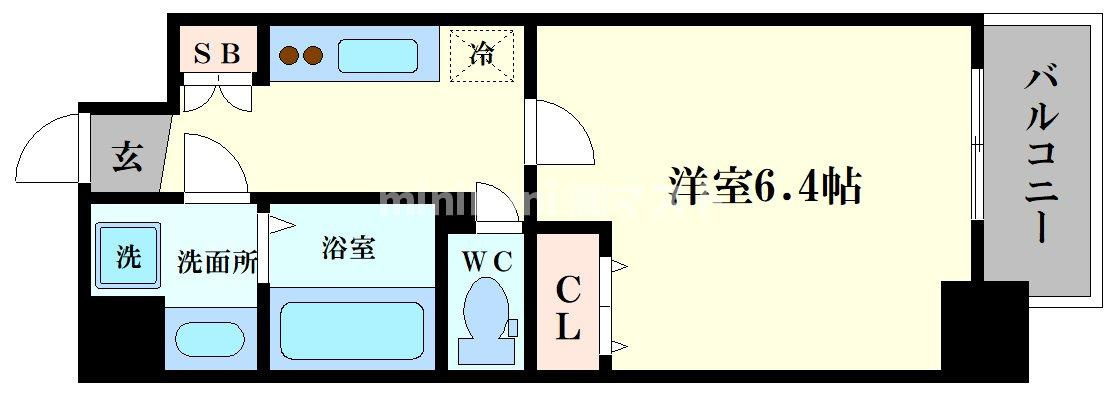 ジアコスモ九条シエルの間取り