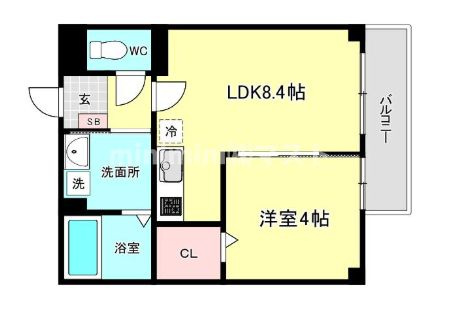 GARDENIA天王寺南の間取り