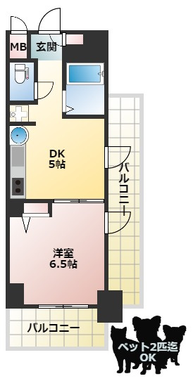 フェニックス日本橋高津の間取り