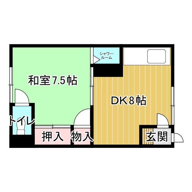 二条マンションの間取り