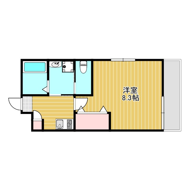 リアコート石橋Ⅲの間取り