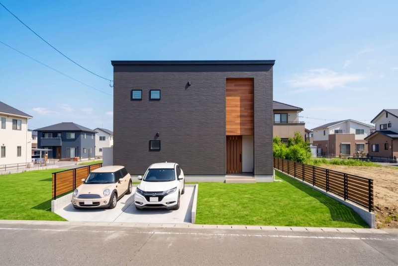 仲介手数料不要　i-passo合志市上庄4号地 太陽光 合志小徒歩7分 土地60坪の完成予想図|外観の完成予想図（実際とは異なる場合があります）