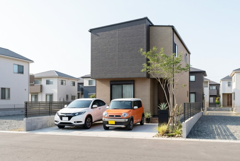 仲介手数料不要　i-passo合志市幾久富5期1号地 光の森 太陽光 4LDKの完成予想図|外観の完成予想図（実際とは異なる場合があります）