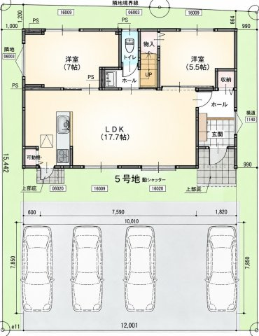 大津町/貸戸建/5LDKの区画図