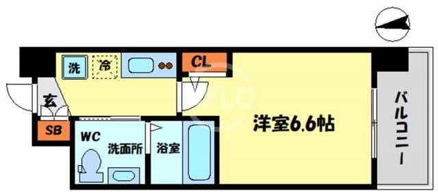 セレニテ福島プリエの間取り|セレニテ福島プリエ　開放感ある間取り