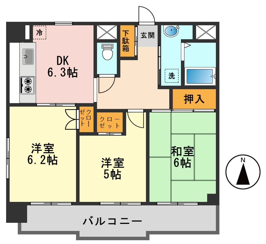 T’s garden新小岩の間取り