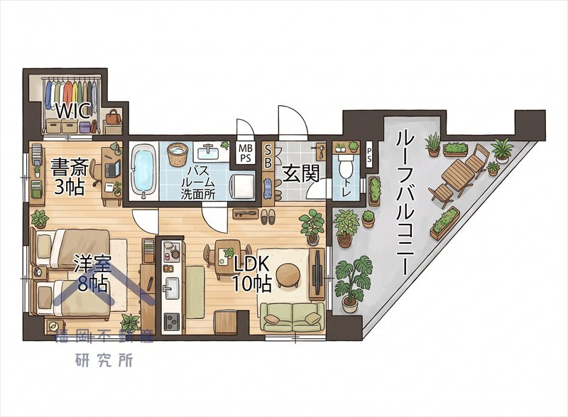 ライオンズマンション南薬院の間取り