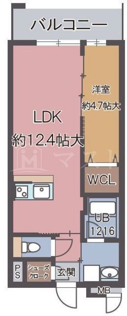 パラファーレ・玉造の間取り