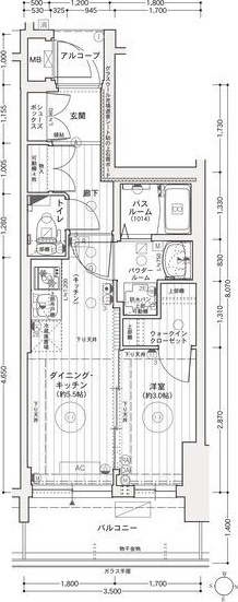 エステムコート名古屋ライブゲートの間取り