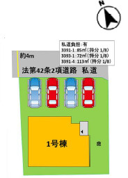 仲介手数料不要　よかタウンAdoble東区榎町3期【東町小・東町中】の区画図