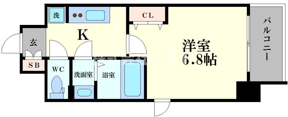 フォーリアライズ大正ノーブルの間取り