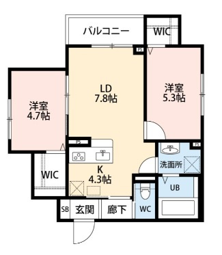 茨木市島2丁目ノース新築の間取り