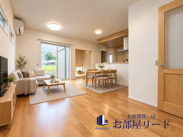 山川町新築戸建ての居間・リビング