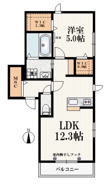 フラッテーロ中村北の間取り|【間取り】１フロア２世帯