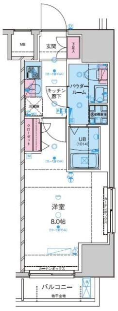 GENOVIA浅草駅前skygardenの間取り