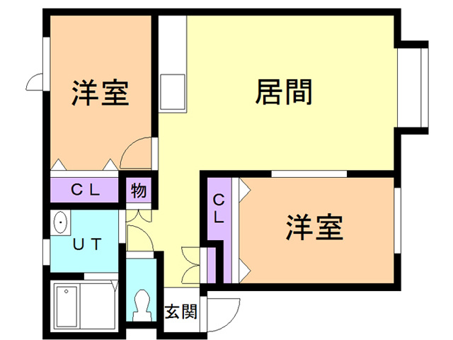 ＫＯＢＡハイツⅡの間取り