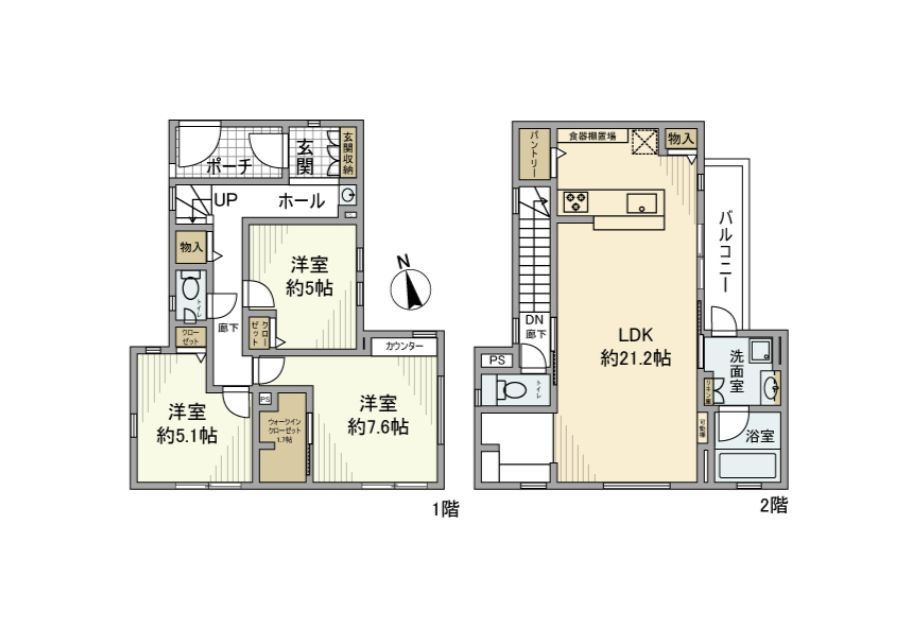 桜丘戸建の間取り
