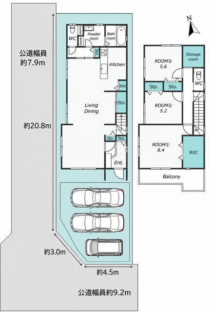 中古戸建て）小牧市小牧五丁目の間取り