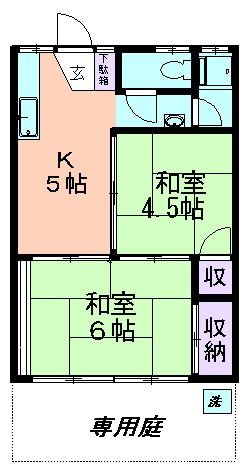 野口ハイツの間取り