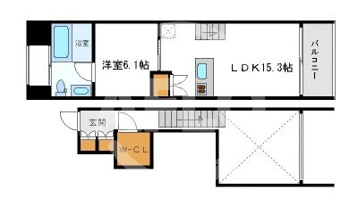 匠空阿波座西の間取り|匠空AWAZANISHI おしゃれな間取り