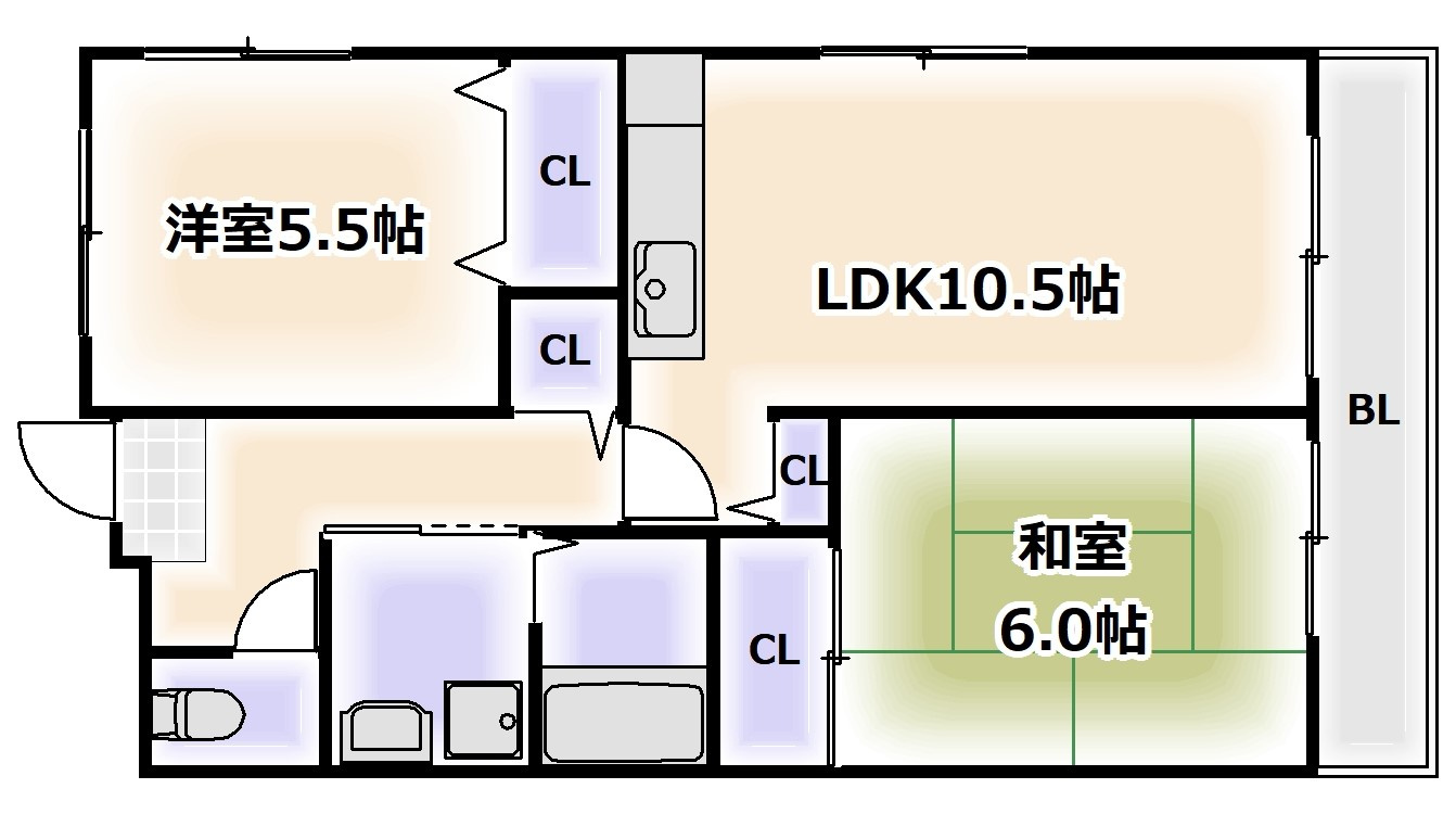 フレアコート野口の間取り